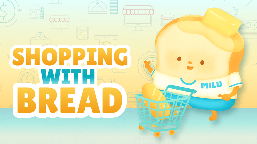 Mua sắm với điểm thưởng - Milu đi Shopping - Sử dụng điểm thưởng để mua các vật phẩm - BreadTrans học tiếng Anh online