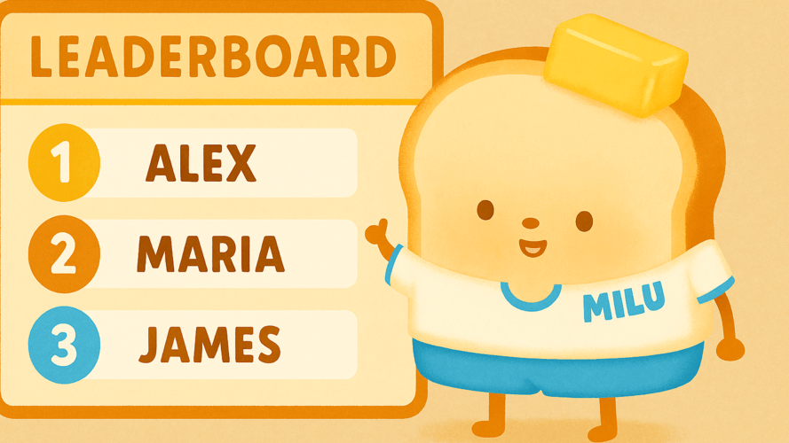 Thi đua học tập - Bảng xếp hạng & Điểm thưởng - Cạnh tranh lành mạnh và nhận phần thưởng - BreadTrans học tiếng Anh online